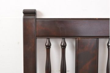 中古　松本民芸家具　上品な佇まいが魅力のD型布張り椅子(定価約27万円)(アームチェア、1人掛けソファ)(R-054434)