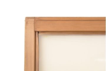 アンティーク建具　レトロなダイヤガラス入り　古い木製のガラス戸4枚セット(引き戸、仕切り戸)(R-054435)