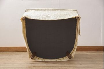 中古　超美品　DREXEL HERITAGE(ドレクセルヘリテイジ)　アップホルスタリ―　気品ある佇まいが美しい1人掛けソファ(定価約62万円)(一人掛けソファ、アームチェア)(R-054443)