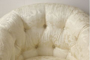 中古　超美品　DREXEL HERITAGE(ドレクセルヘリテイジ)　アップホルスタリ—　気品ある佇まいが美しい1人掛けソファ(定価約62万円)(一人掛けソファ、アームチェア)(R-054444)