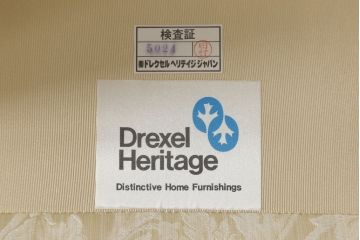 中古　超美品　DREXEL HERITAGE(ドレクセルヘリテイジ)　アップホルスタリ—　気品ある佇まいが美しい1人掛けソファ(定価約62万円)(一人掛けソファ、アームチェア)(R-054444)