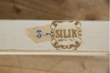 中古　美品　SILIK(シリック)　ロココ調　エレガントな佇まいが魅力の引き出し付きサイドテーブル(コンソールテーブル、花台、飾り棚)(定価約39万円)(R-054451)