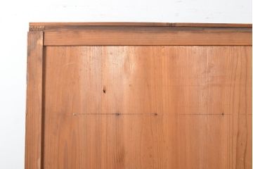 アンティーク建具　和の趣溢れる舞良戸2枚セット(板戸、帯戸、引き戸)(R-054457)
