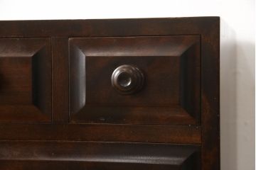 中古　北海道民芸家具　深みのある色合いが美しい小引き出し(チェスト、整理箱)(R-054464)