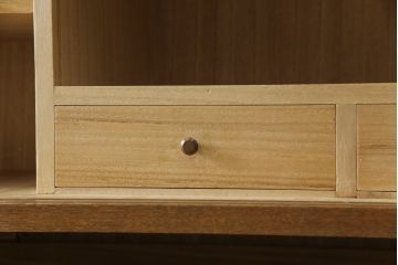 和製ビンテージ　神戸洋家具　繊細な彫刻が美しい衣装タンス(洋服箪笥、衣装盆、着物箪笥、ヴィンテージ)(R-054475)