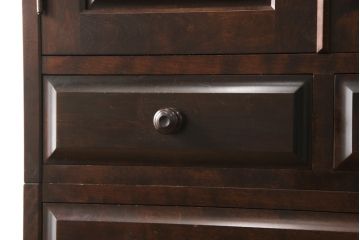 中古　希少サイズ　北海道民芸家具　丁度いいサイズ感が魅力的な縦型チェスト(引き出し、収納タンス、和たんす)(R-054476)