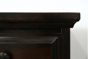 中古　国産　民芸家具　勇峰工芸　シックな佇まいが大人の空間を演出する、人気のハイチェスト　(R-054477)