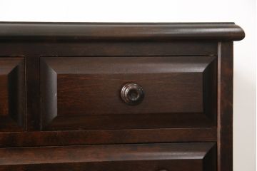中古　北海道民芸家具　絶版品　赤みがかった色合いが魅力的な小引き出し(整理箱、チェスト)(R-054480)