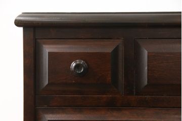 中古　北海道民芸家具　絶版品　赤みがかった色合いが魅力的な小引き出し(整理箱、チェスト)(R-054480)