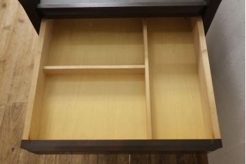 和製ビンテージ　希少!　絶版品　北海道民芸家具　クラシカルな佇まいが目を引くトロリーワゴン(キッチンワゴン、キャスターワゴン、ヴィンテージ)(R-054485)
