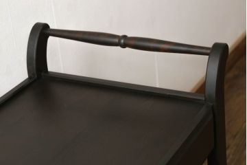 和製ビンテージ　希少!　絶版品　北海道民芸家具　クラシカルな佇まいが目を引くトロリーワゴン(キッチンワゴン、キャスターワゴン、ヴィンテージ)(R-054485)