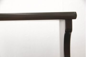 中古　北海道民芸家具　和洋どちらのお部屋にも取り入れやすい、シックな本立て+小引き出しセット(卓上収納、小物収納、ブックスタンド)(R-054486)