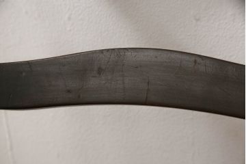 中古　北海道民芸家具　HM686　シックな色合いが落ち着いた雰囲気を醸し出すチェア2脚セット(板座チェア、椅子、ダイニングチェア)(R-054487)