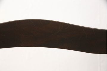 中古　北海道民芸家具　HM686　シックな色合いが落ち着いた雰囲気を醸し出すチェア2脚セット(板座チェア、椅子、ダイニングチェア)(R-054488)