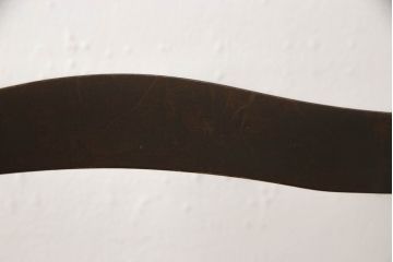 中古　北海道民芸家具　HM686　シックな色合いが落ち着いた雰囲気を醸し出すチェア2脚セット(板座チェア、椅子、ダイニングチェア)(R-054488)