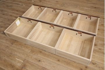 中古　未使用　超美品　岩谷堂箪笥　和の趣あふれる空間づくりに活躍するローボード(ローチェスト、引き出し、テレビ台、テレビボード)(R-054495)