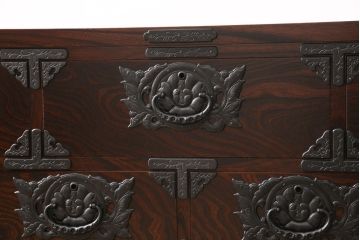 中古　未使用　超美品　岩谷堂箪笥　和の趣あふれる空間づくりに活躍するローボード(ローチェスト、引き出し、テレビ台、テレビボード)(R-054495)