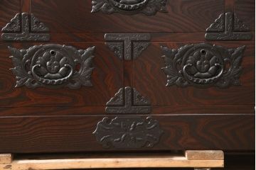 中古　未使用　超美品　岩谷堂箪笥　和の趣あふれる空間づくりに活躍するローボード(ローチェスト、引き出し、テレビ台、テレビボード)(R-054495)