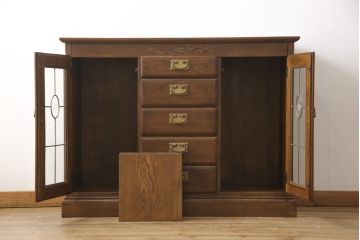 中古　美品　葉山ガーデン(葉山クラシック)　品のある佇まいが美しいサイドボード(引き出し、キャビネット)(R-054510)