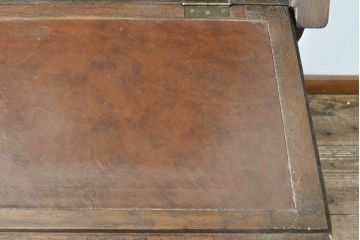 フランスアンティーク　オーク材　彫刻入り　クラシカルなデザインが美しいビューローブックケース(ライティングビューロー、本箱、飾り棚、ワークデスク、在宅ワーク、在宅用)(R-054512)
