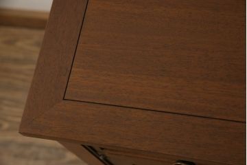 中古　美品　DREXEL HERITAGE(ドレクセルヘリテイジ)　Triune(トライユン)　クラシカルな雰囲気が素敵なキャスター付きサービス台(ワゴン、サイドボード、サーバー)(R-054535)