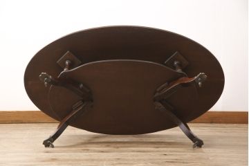 中古　美品　アメリカ　Baker(ベーカー社)　マホガニー材　品のある佇まいが目を引くセンターテーブル(ローテーブル)(R-054547)