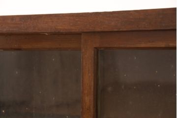 和製アンティーク　昭和初期　レトロな雰囲気を醸し出す収納棚(サイドキャビネット、食器棚、戸棚)(R-054552)
