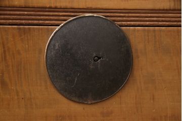 和製アンティーク　珍しいデザインが魅力的な時代箪笥収納棚(キャビネット、戸棚、引き出し)(R-054565)