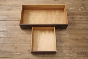 中古　美品　松本民芸家具　D型整理タンスI　和洋どちらにも馴染む上品な佇まいのチェスト(洋服タンス、引き出し)(定価約38万円)(R-054567)