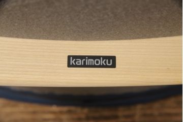 中古　美品　カリモク家具(karimoku)　ザ・ファースト　本革リクライニングチェア+オットマンのセット(定価約30万円)(アームチェア、1人掛けソファ)(R-054570)