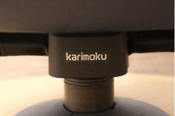中古　美品　カリモク家具(karimoku)　ザ・ファースト　本革リクライニングチェア+オットマンのセット(定価約30万円)(アームチェア、1人掛けソファ)(R-054571)