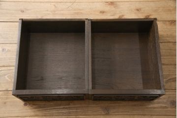 ビンテージ家具　高級品　シノワズリ様式　クルミ材　手彫りの彫刻が細やかで美しいサイドボード(キャビネット、収納棚、ヴィンテージ)(R-054579)