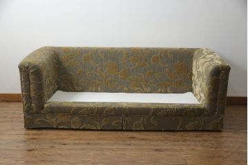 中古　美品　maruni(マルニ木工)　地中海ロイヤルシリーズ　ロベール　#4930　肘カバー付き　大人の落ち着いた空間を演出するラブシート(二人掛けソファ、2Pソファ、2人掛けソファ)(定価約46万円)(R-054587)