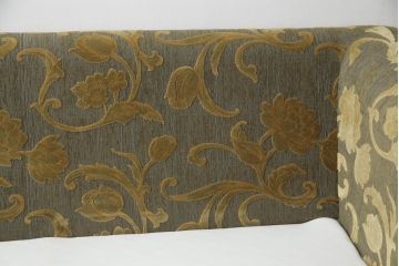 中古　美品　maruni(マルニ木工)　地中海ロイヤルシリーズ　ロベール　#4930　肘カバー付き　大人の落ち着いた空間を演出するラブシート(二人掛けソファ、2Pソファ、2人掛けソファ)(定価約46万円)(R-054587)