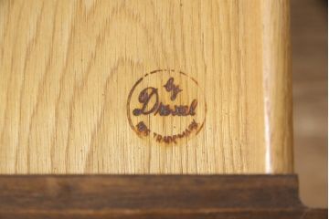 中古　DREXEL HERITAGE(ドレクセルヘリテイジ)　Triune(トライユン)　レザートップが格好いいマホガニー材製のデスク(定価約75万円)(両袖机、在宅ワーク、在宅用ワークデスク)(R-054588)