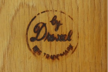 中古　DREXEL HERITAGE(ドレクセルヘリテイジ)　Triune(トライユン)　レザートップが格好いいマホガニー材製のデスク　定価約75万円相当　(R-054588)