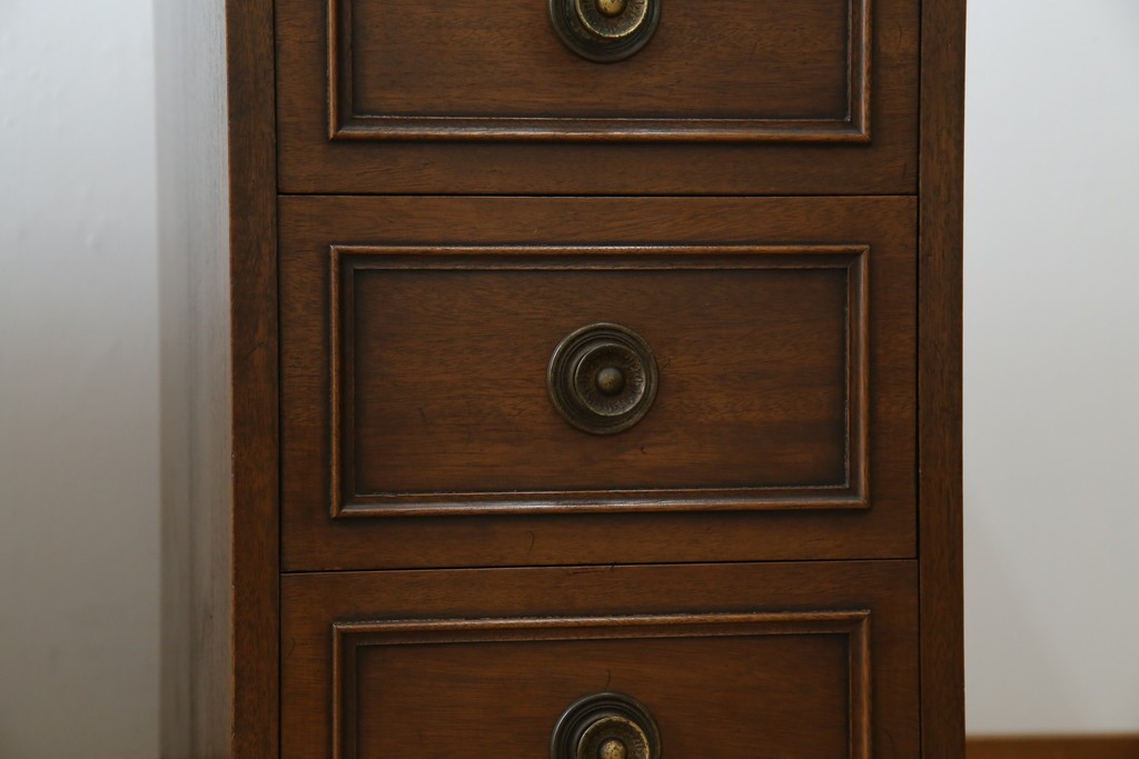 中古　DREXEL HERITAGE(ドレクセルヘリテイジ)　Triune(トライユン)　レザートップが格好いいマホガニー材製のデスク　定価約75万円相当　(R-054588)