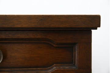 中古　DREXEL HERITAGE(ドレクセルヘリテイジ)　Triune(トライユン)　レザートップが格好いいマホガニー材製のデスク　定価約75万円相当　(R-054588)