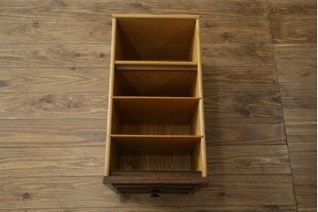 中古　DREXEL HERITAGE(ドレクセルヘリテイジ)　Triune(トライユン)　レザートップが格好いいマホガニー材製のデスク　定価約75万円相当　(R-054588)