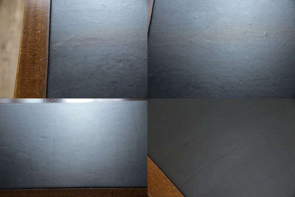 中古　DREXEL HERITAGE(ドレクセルヘリテイジ)　Triune(トライユン)　レザートップが格好いいマホガニー材製のデスク　定価約75万円相当　(R-054588)