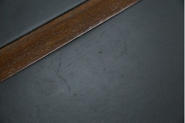 中古　DREXEL HERITAGE(ドレクセルヘリテイジ)　Triune(トライユン)　レザートップが格好いいマホガニー材製のデスク　定価約75万円相当　(R-054588)