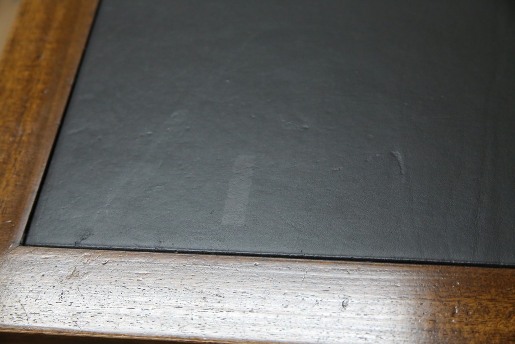 中古　DREXEL HERITAGE(ドレクセルヘリテイジ)　Triune(トライユン)　レザートップが格好いいマホガニー材製のデスク　定価約75万円相当　(R-054588)