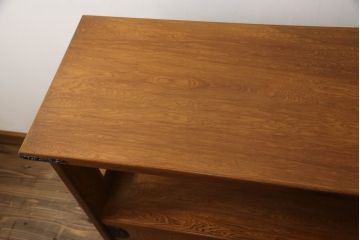 中古　民芸家具　屋久杉　品のある佇まいが上質な和の空間にピッタリな茶棚(収納棚、飾り棚、サイドボード)(R-054617)