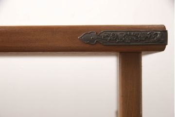 中古　民芸家具　屋久杉　品のある佇まいが上質な和の空間にピッタリな茶棚(収納棚、飾り棚、サイドボード)(R-054617)