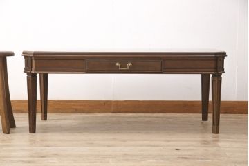中古　美品　maruni(マルニ)　風格と気品を兼ね備えた地中海ロイヤルシリーズ　センターテーブル112(定価約13万6千円)(ローテーブル、リビングテーブル)(R-054619)