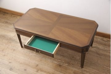 中古　美品　maruni(マルニ)　風格と気品を兼ね備えた地中海ロイヤルシリーズ　センターテーブル112(定価約13万6千円)(ローテーブル、リビングテーブル)(R-054619)