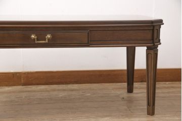 中古　美品　maruni(マルニ)　風格と気品を兼ね備えた地中海ロイヤルシリーズ　センターテーブル112(定価約13万6千円)(ローテーブル、リビングテーブル)(R-054619)