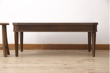 中古　美品　maruni(マルニ)　風格と気品を兼ね備えた地中海ロイヤルシリーズ　センターテーブル112(定価約13万6千円)(ローテーブル、リビングテーブル)(R-054619)
