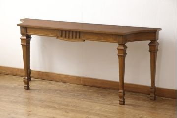 中古　美品　DREXEL HERITAGE(ドレクセルヘリテイジ)　品のある佇まいが目を引くコンソールテーブル(サイドテーブル)(R-054620)