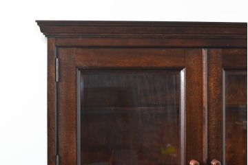 中古　美品　松本民芸家具　落ち着いた色合いが和モダンな雰囲気を醸し出すビューローブックケース(本箱、キャビネット、ワークデスク、ライティングビューロー)(R-054622)
